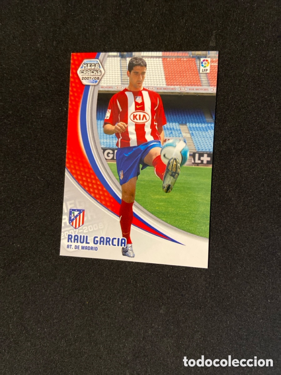 Fu&szlig;ball-Sticker: RAUL GARC&Iacute;A 51 (ATL&Eacute;TICO MADRID) PANINI MEGACRACKS 2007-2008 07 08 CROMO CARTA M-3