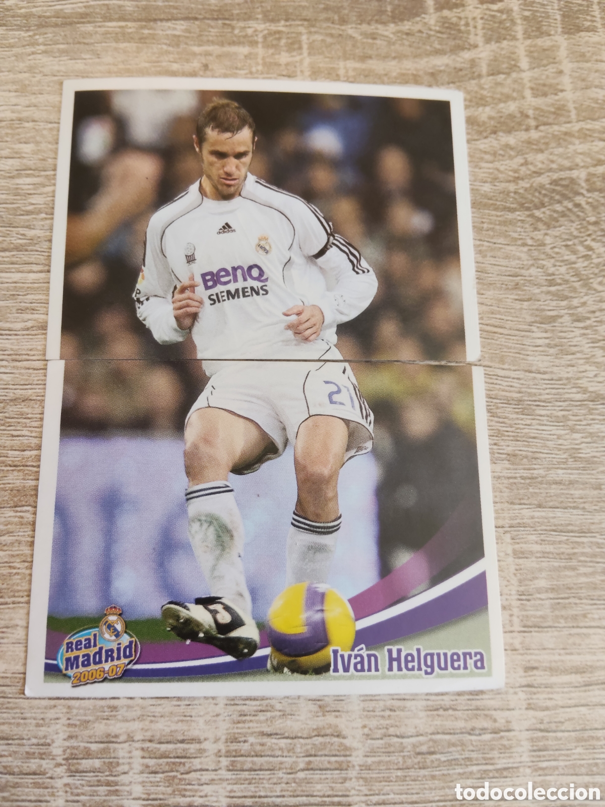 Cromos de f&uacute;tbol: Panini Real Madrid liga 2006 2007 06 07 56 y 57 Iv&aacute;n Helguera