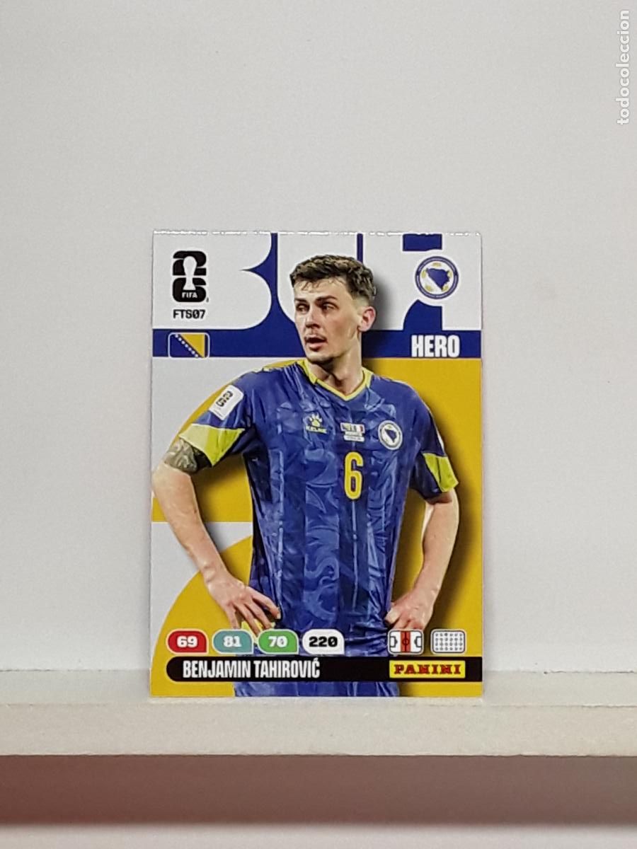 Cromos de f&uacute;tbol: ADRENALYN MUNDIAL 2026 WORLD CUP 26 ALBUM PANINI N FTS07 FTS7 FTS 07 BOSNIA BENJAMIN TAHIROVIC