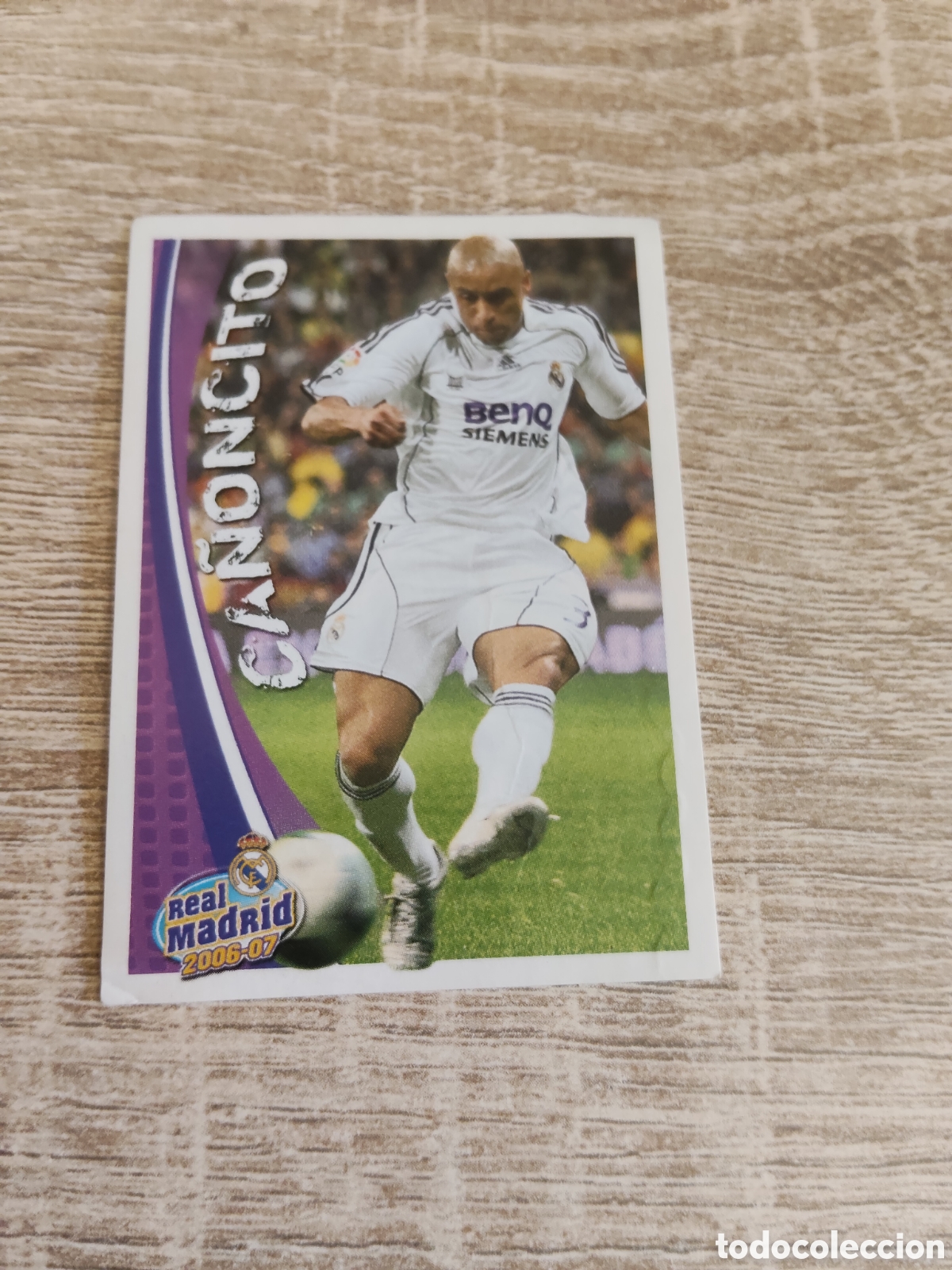 Cromos de f&uacute;tbol: Panini Real Madrid liga 2006 2007 06 07 76 Roberto Carlos
