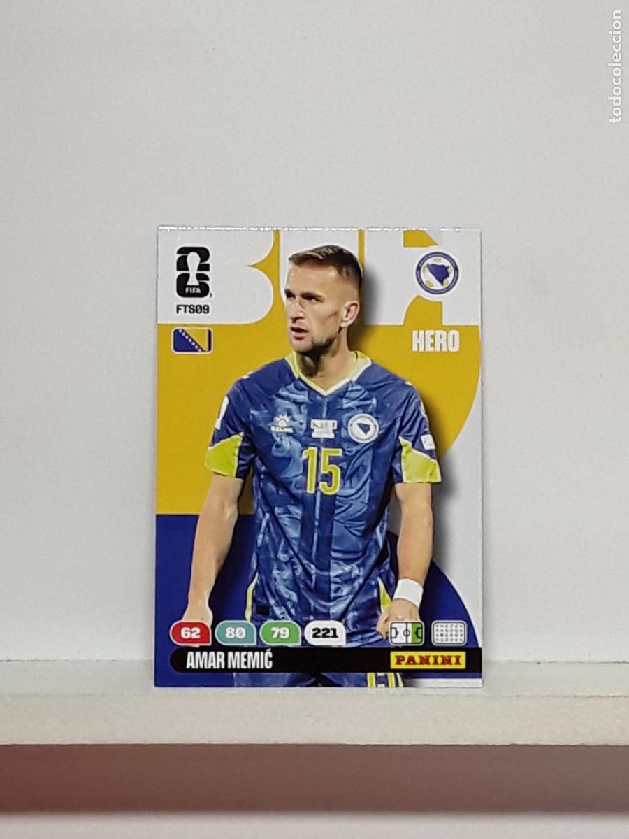 Cromos de f&uacute;tbol: ADRENALYN MUNDIAL 2026 WORLD CUP 26 ALBUM PANINI N FTS09 FTS9 FTS 09 BOSNIA AMAR MEMIC
