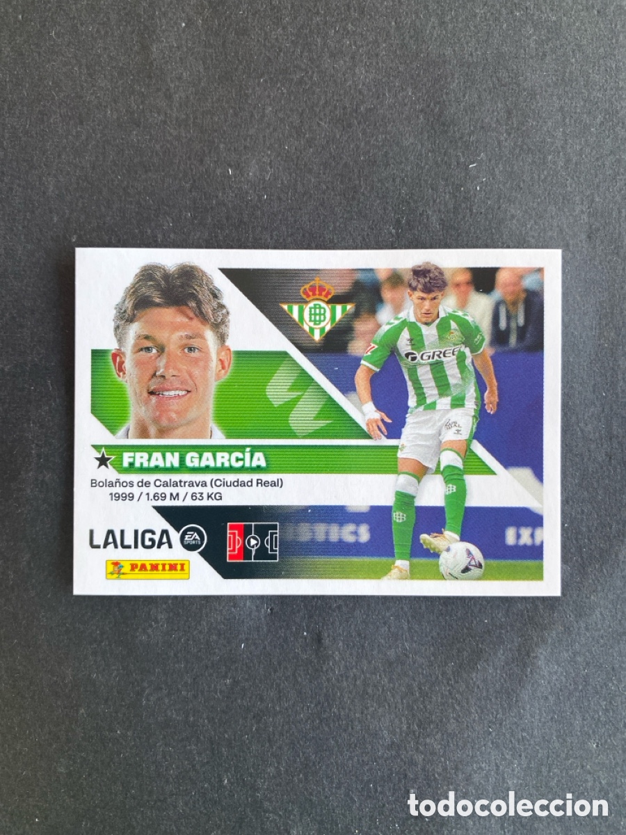 Cromos de f&uacute;tbol: Cromo liga 26/27 Betis N* 6 &uacute;ltimos fichajes