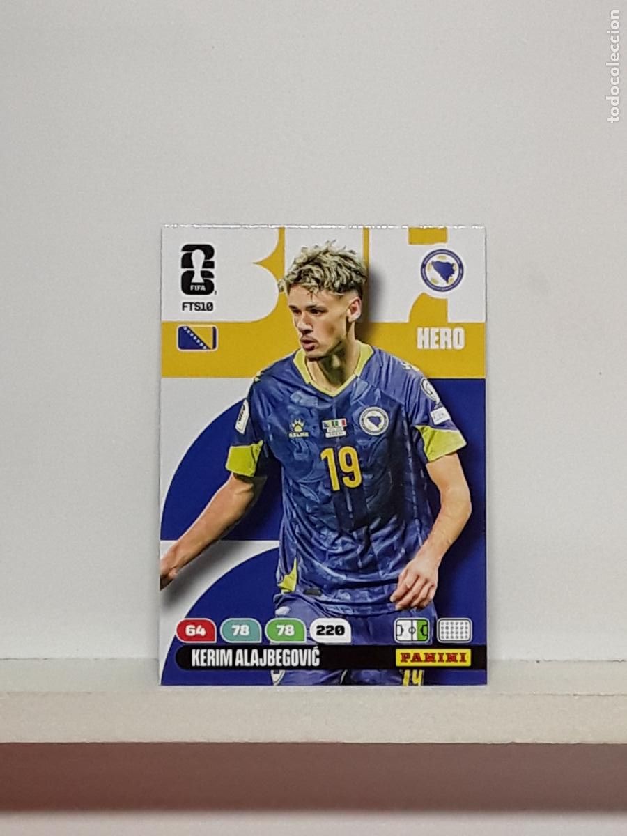 Cromos de f&uacute;tbol: ADRENALYN MUNDIAL 2026 WORLD CUP 26 ALBUM PANINI N FTS10 FTS 10 BOSNIA KERIM ALAJBEGOVIC