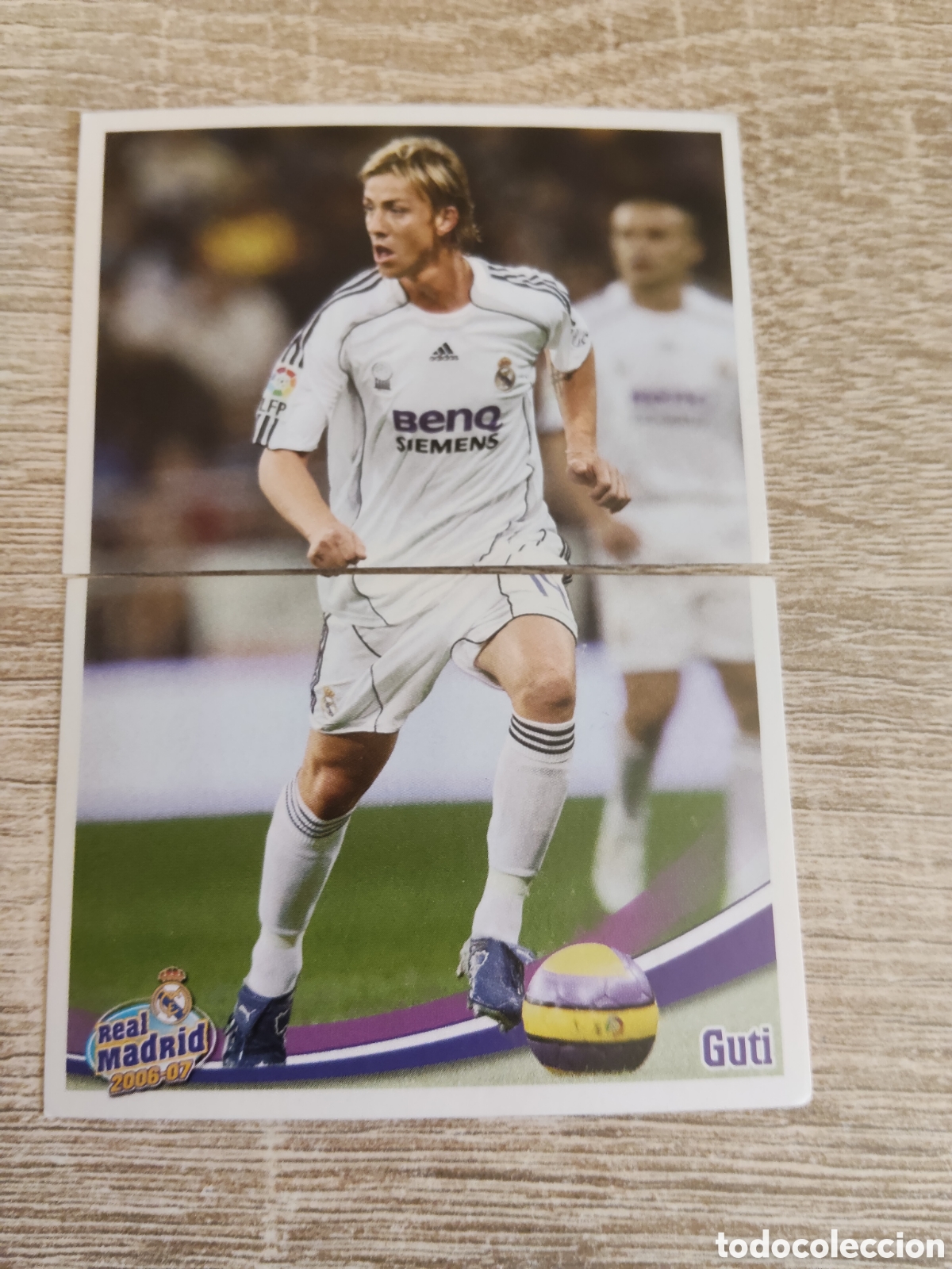 Cromos de f&uacute;tbol: Panini Real Madrid liga 2006 2007 06 07 110 y 111 Guti