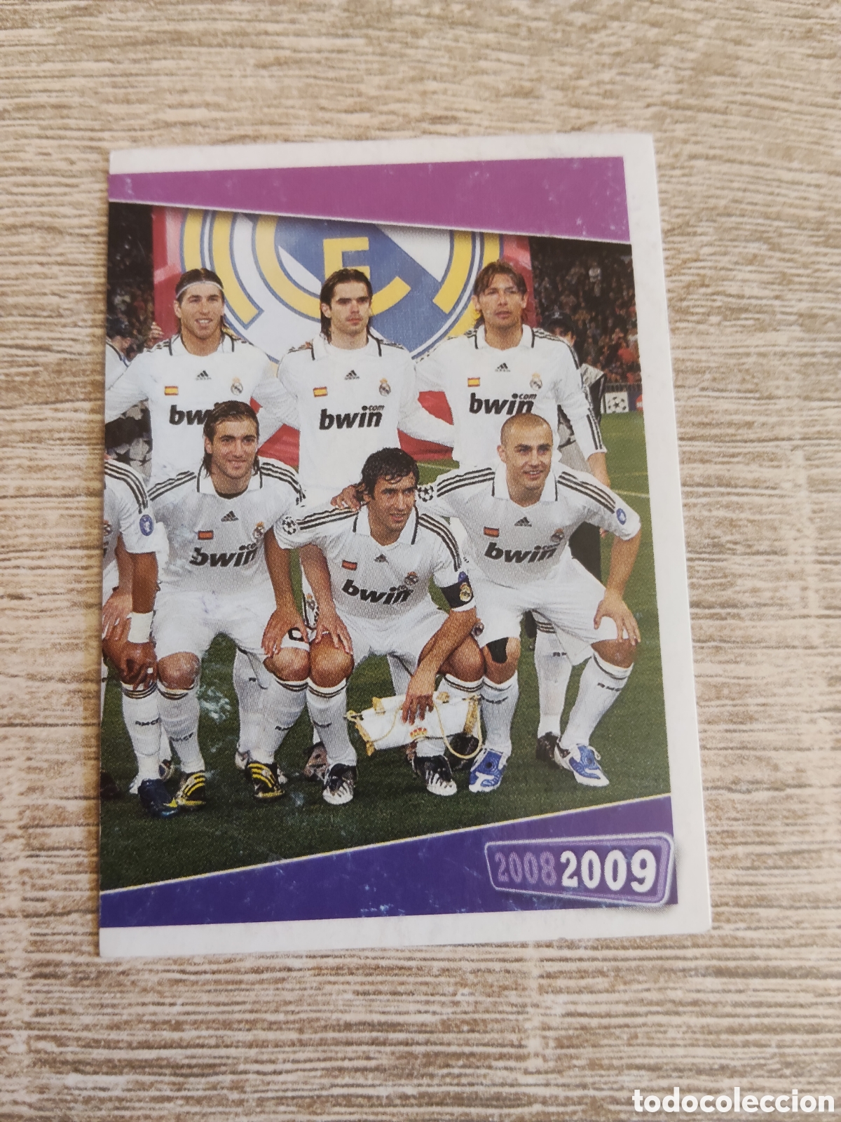 Cromos de f&uacute;tbol: Panini Real Madrid liga 2008 2009 08 09 9 alineaci&oacute;n