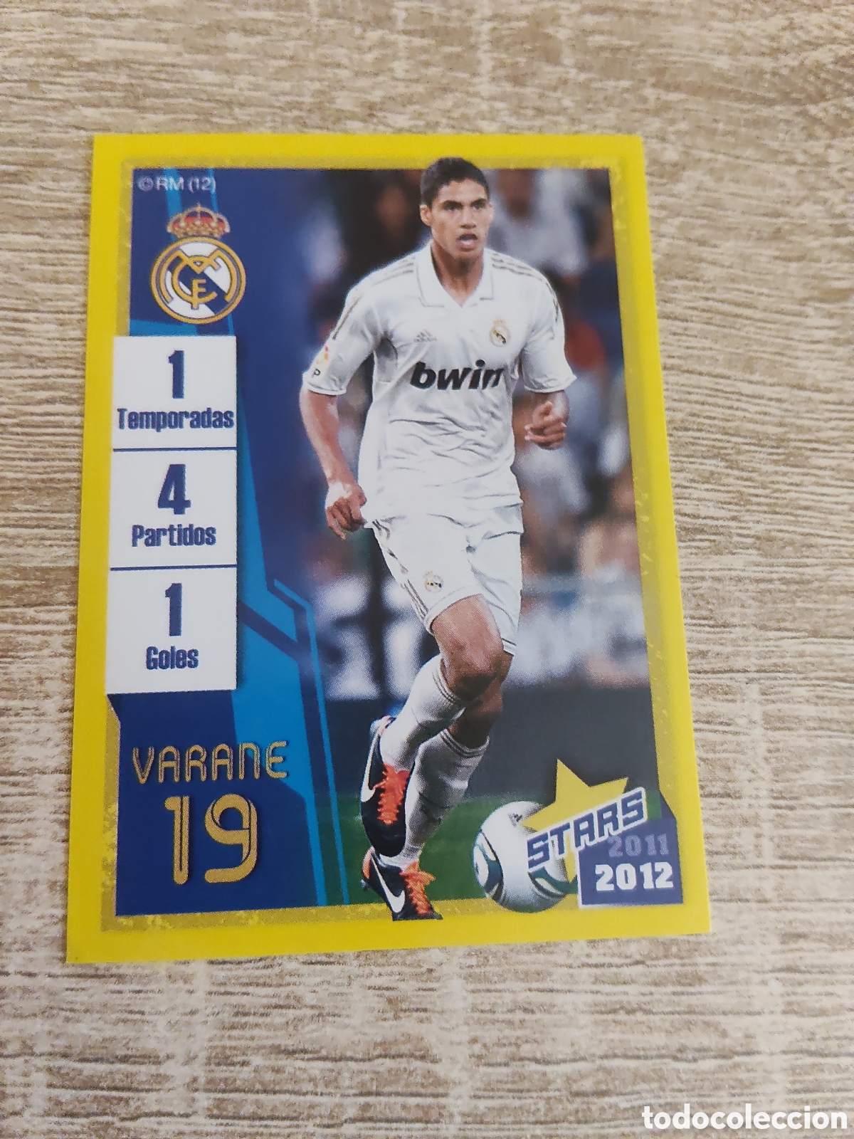 Cromos de f&uacute;tbol: Panini Real Madrid liga 2011 2012 11 12 75 Varane