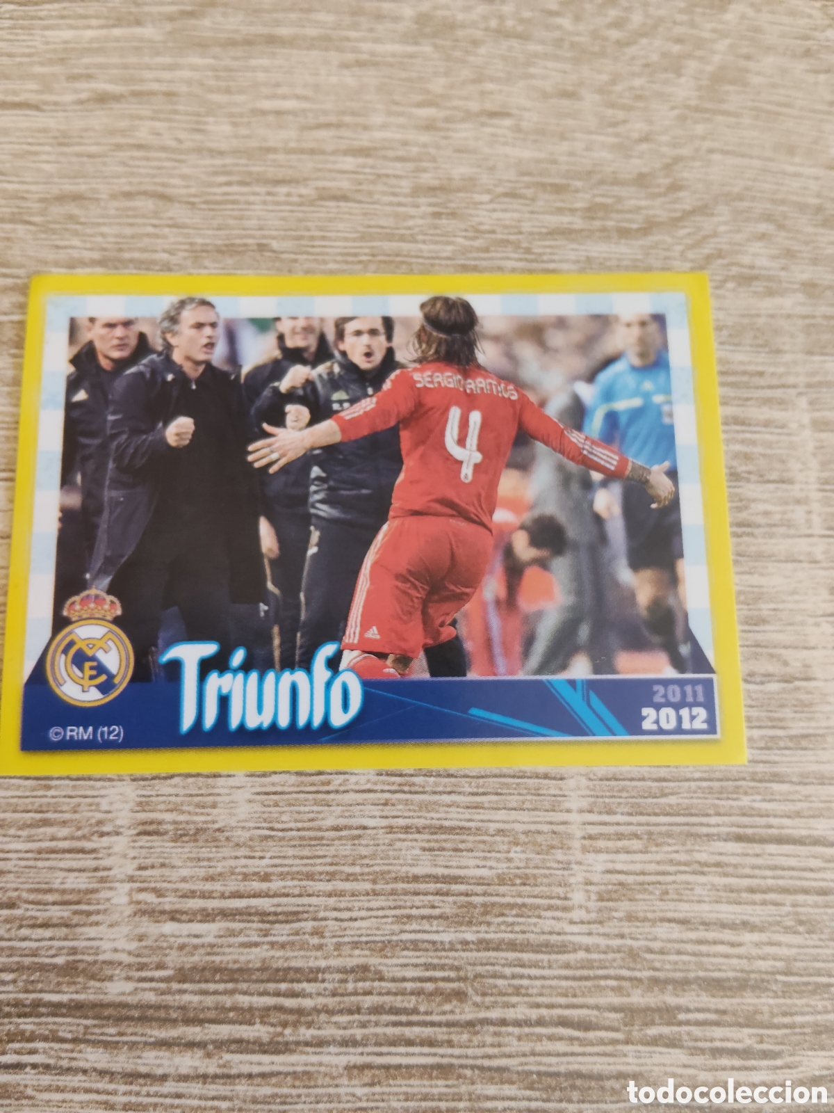 Cromos de f&uacute;tbol: Panini Real Madrid liga 2011 2012 11 12 112 triunfo