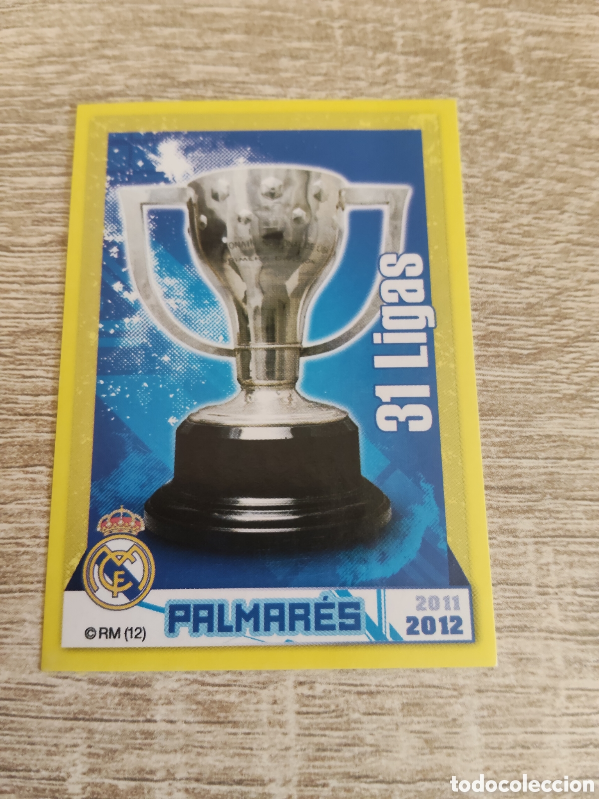 Cromos de f&uacute;tbol: Panini Real Madrid liga 2011 2012 11 12 205 palmar&eacute;s