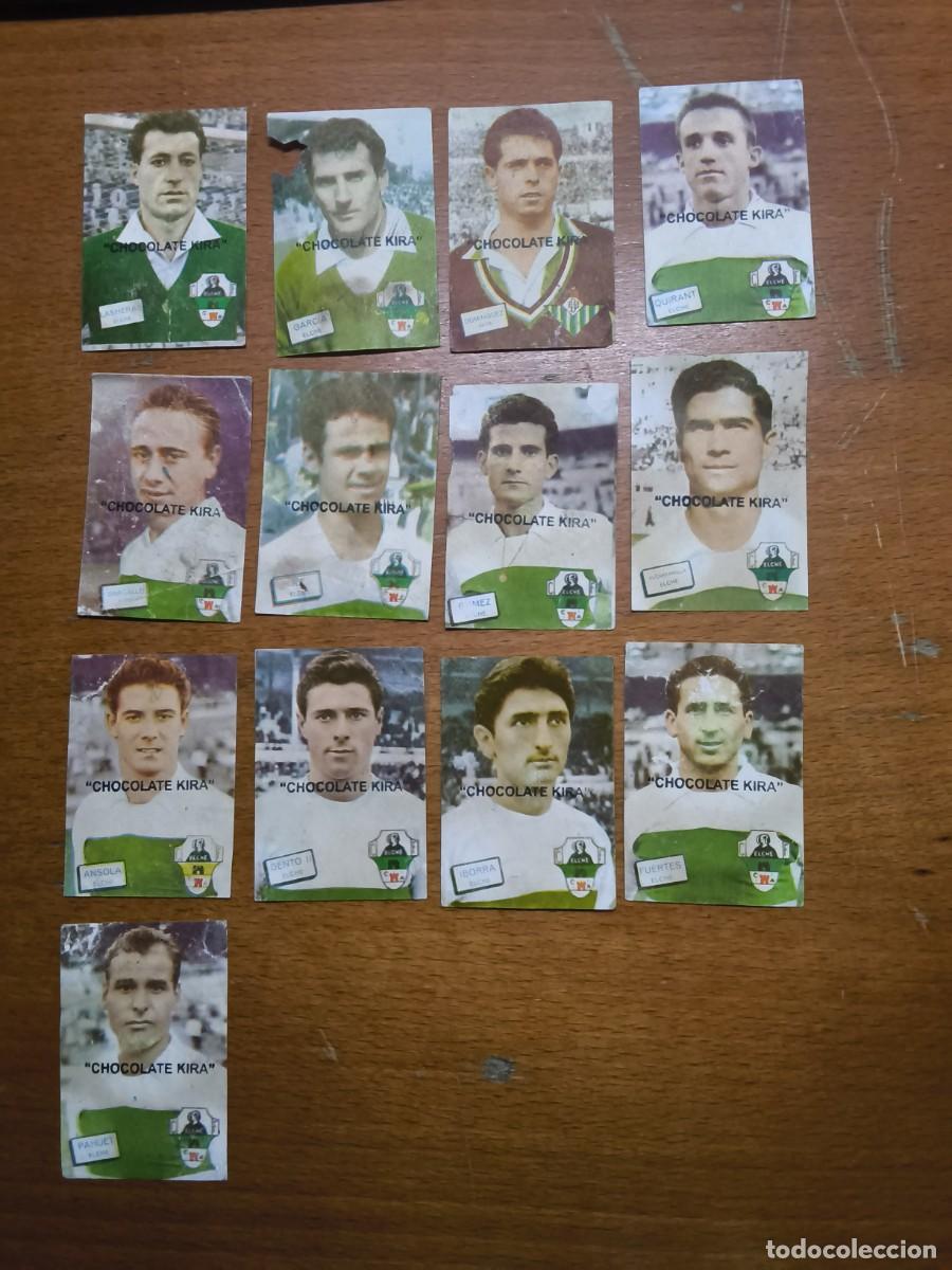 Cartes &agrave; collectionner de Football: LOTE CROMOS DEL ELCHE DE FHER/CHOCOLATES KIRA 61-62 13 CROMOS