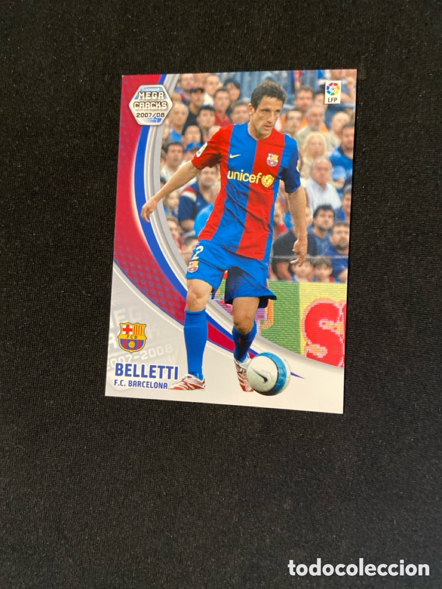 Cromos de f&uacute;tbol: BELLETTI 57 (BARCELONA) PANINI MEGACRACKS 2007-2008 07 08 CROMO CARTA M-3