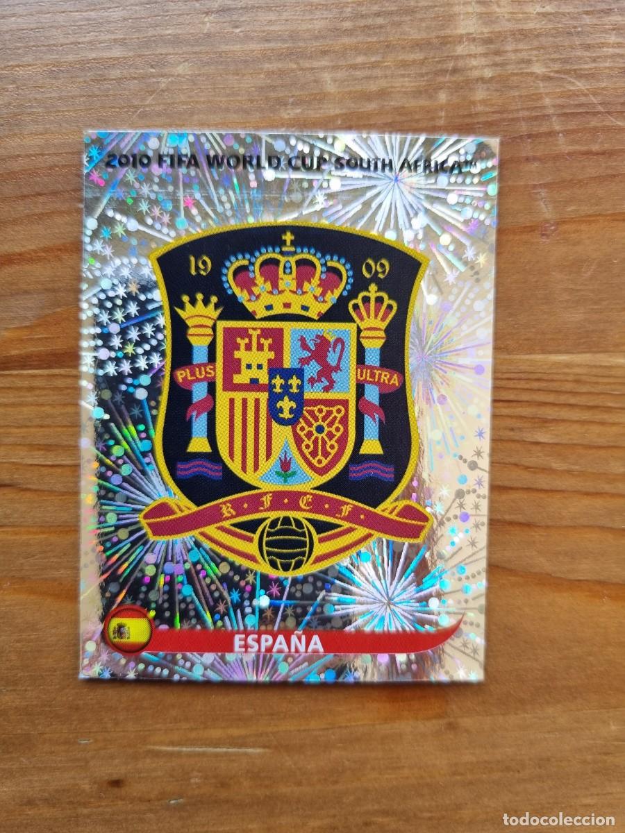 Cromos de f&uacute;tbol: 563 ESCUDO (Espa&ntilde;a). FIFA World Cup South Africa 2010. Mundial 10 (Panini) NUEVO