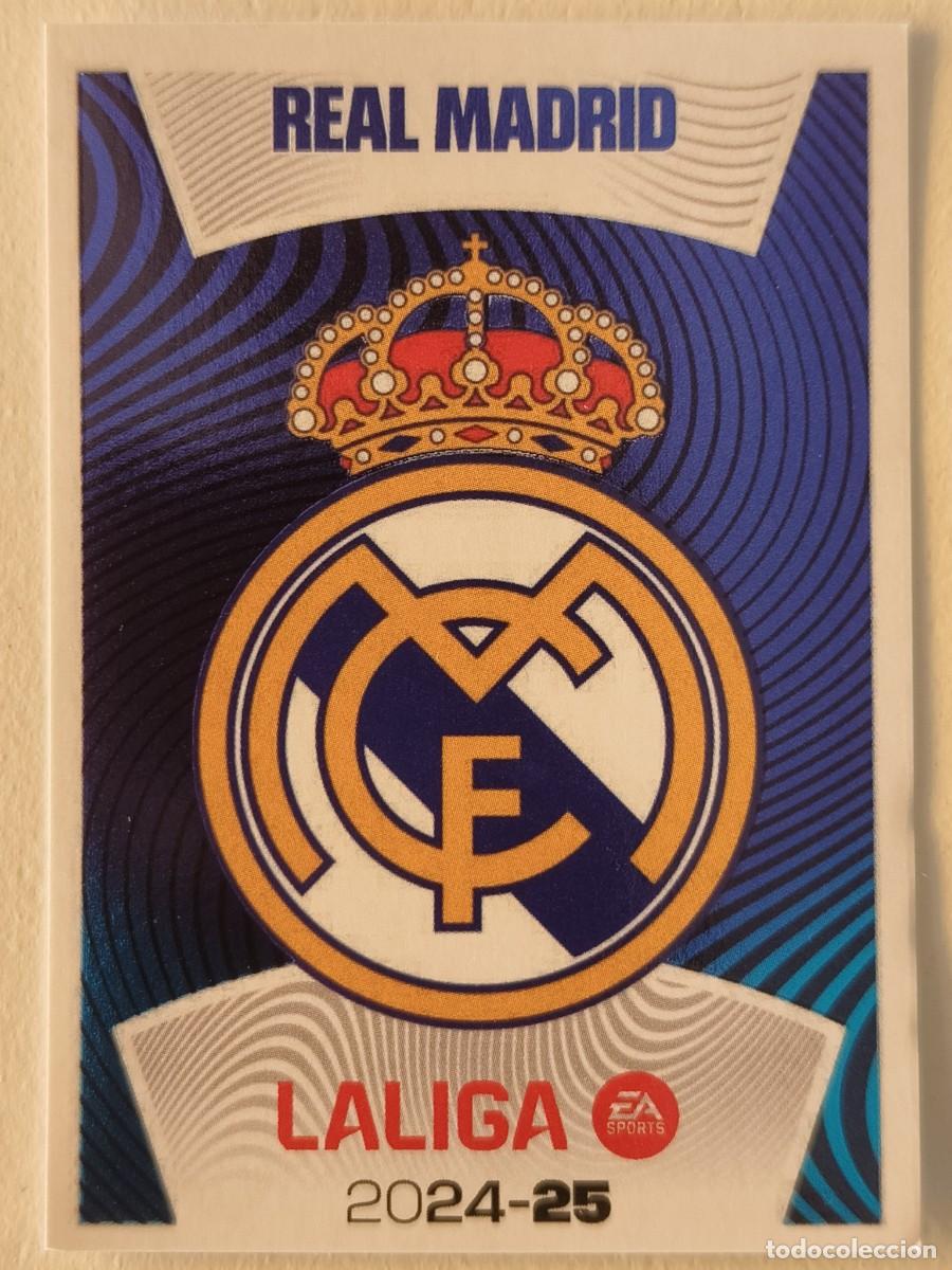 Cromos de f&uacute;tbol: #1 ESCUDO (REAL MADRID C.F.) LIGA 24/25 ESTE