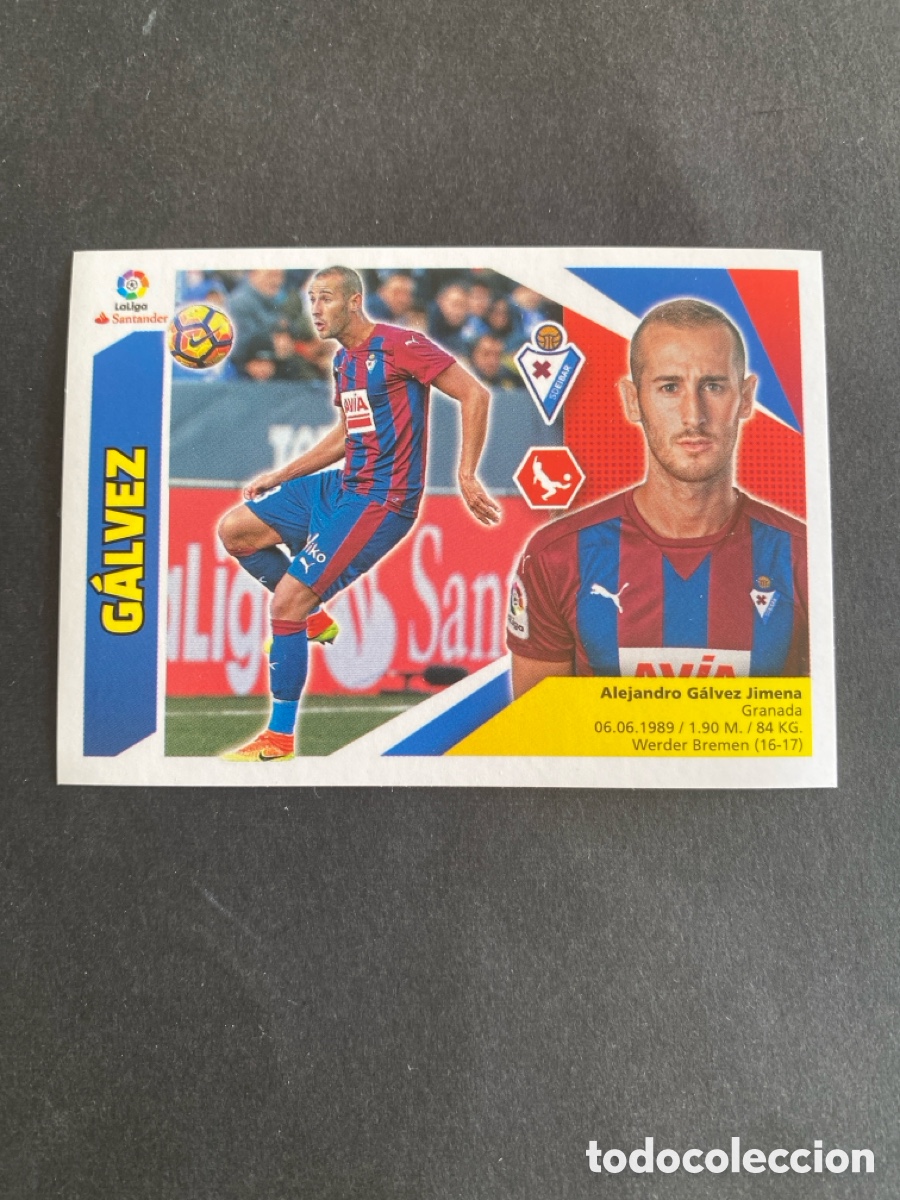 Cromos de f&uacute;tbol: Cromo liga 17/18 SD Eibar N* 7 A
