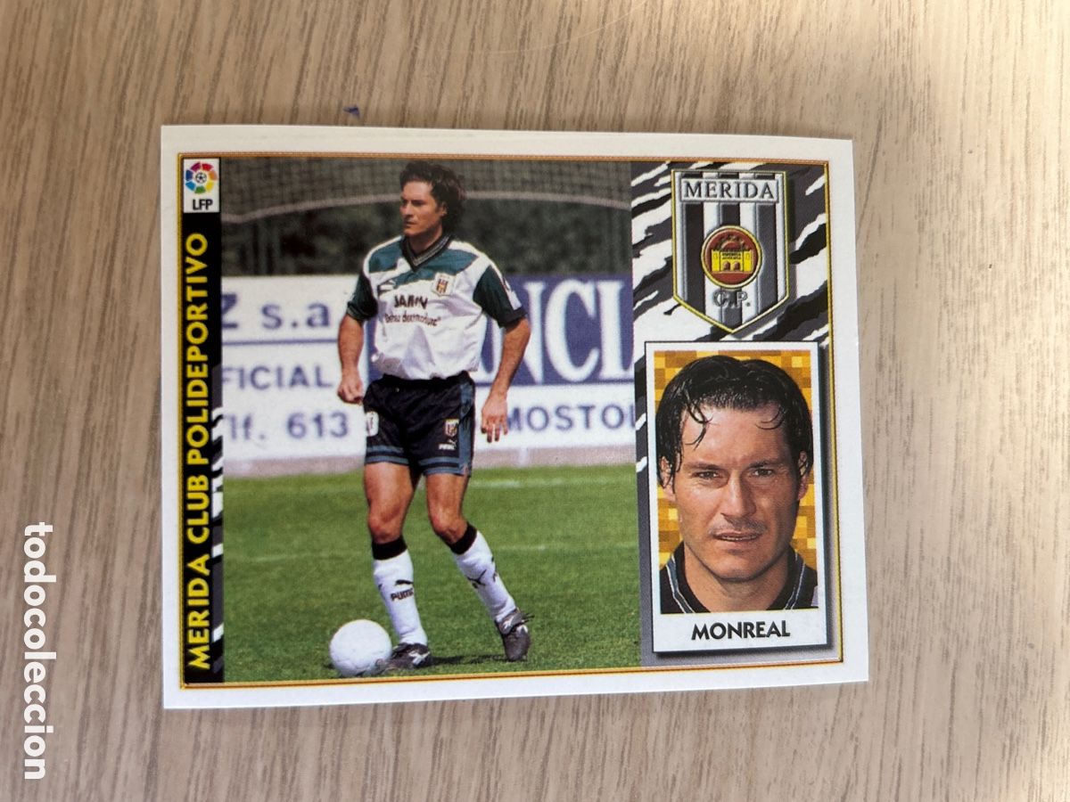 Cromos de Futebol: MONREAL MERIDA LIGA ESTE 1997 1998 97 98 NUNCA PEGADO SIN PEGAR