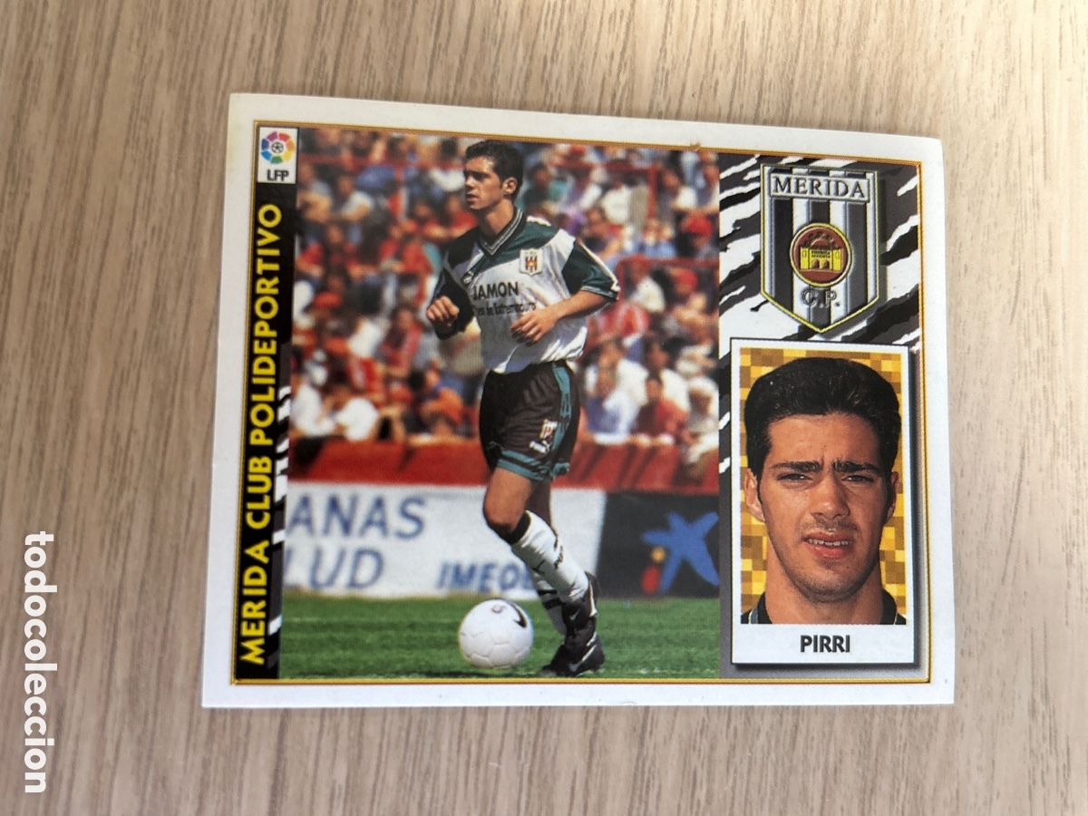 Cromos de Futebol: PIRRI MERIDA LIGA ESTE 1997 1998 97 98 NUNCA PEGADO SIN PEGAR
