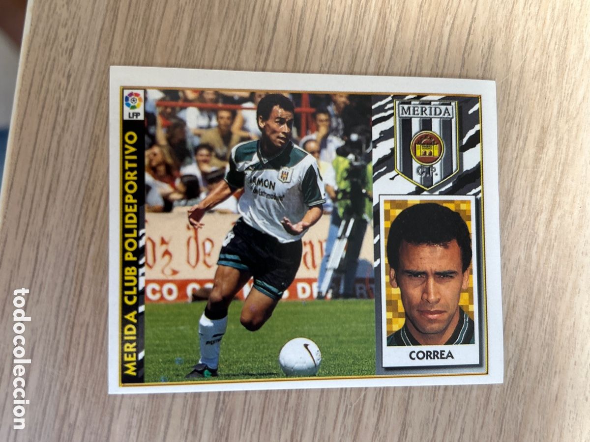 Cromos de Futebol: CORREA MERIDA LIGA ESTE 1997 1998 97 98 NUNCA PEGADO SIN PEGAR