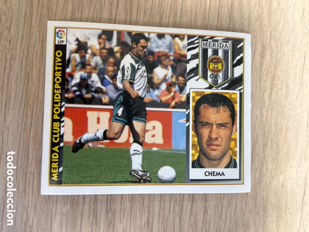 Cromos de f&uacute;tbol: CHEMA MERIDA LIGA ESTE 1997 1998 97 98 NUNCA PEGADO SIN PEGAR