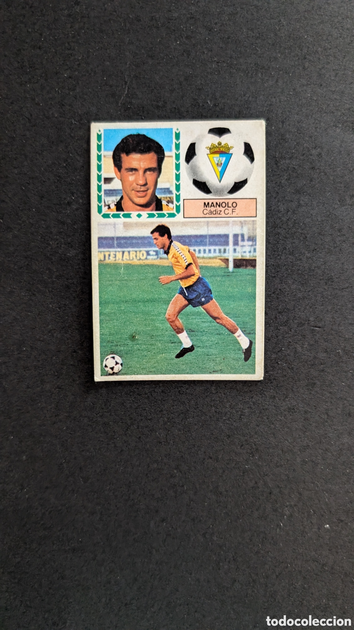 Figurine di Calcio: L1 MANOLO CADIZ FICHAJE 21 VERSION LIGA ESTE 1983/84 83 84 DESPEGADO