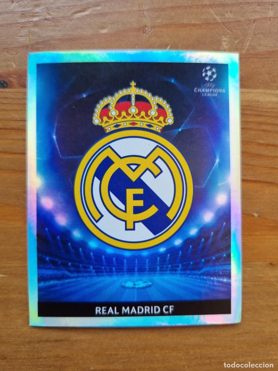 Cromos de f&uacute;tbol: 158 ESCUDO (Real Madrid CF). UEFA Champions League 2009 2010 09 10 (Panini)
