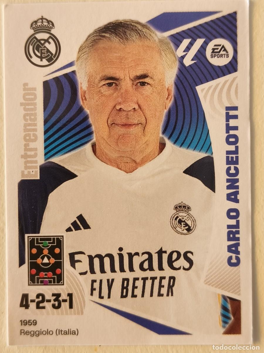 Cromos de f&uacute;tbol: #2 CARLO ANCELOTTI (REAL MADRID C.F.) LIGA 24/25 ESTE