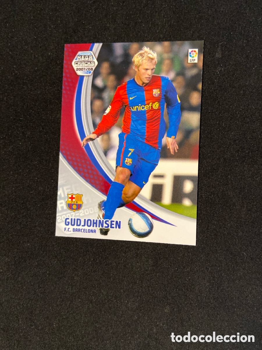 Cromos de f&uacute;tbol: GUDJOHNSEN 72 (BARCELONA) MEGA