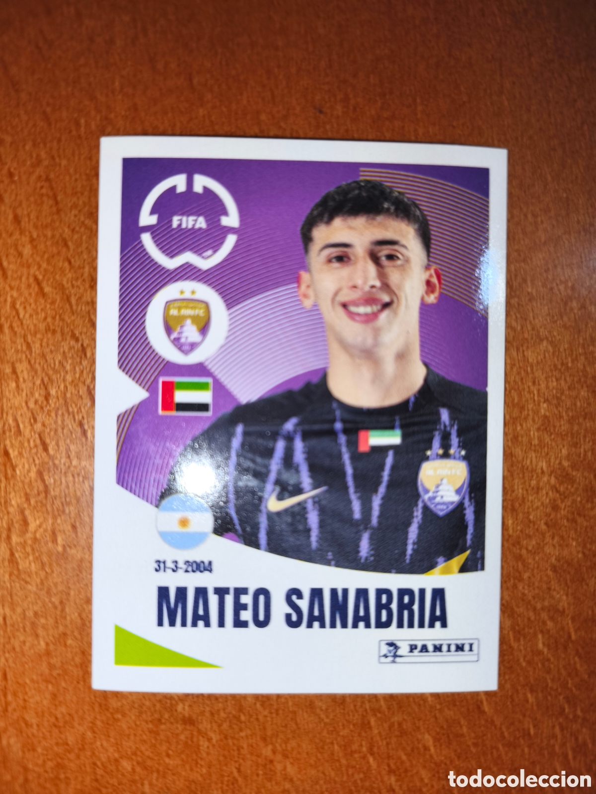 Cromos de f&uacute;tbol: Mateo Sanabria n&deg;458 Fifa Club World Cup 2025 Al-Ain FC