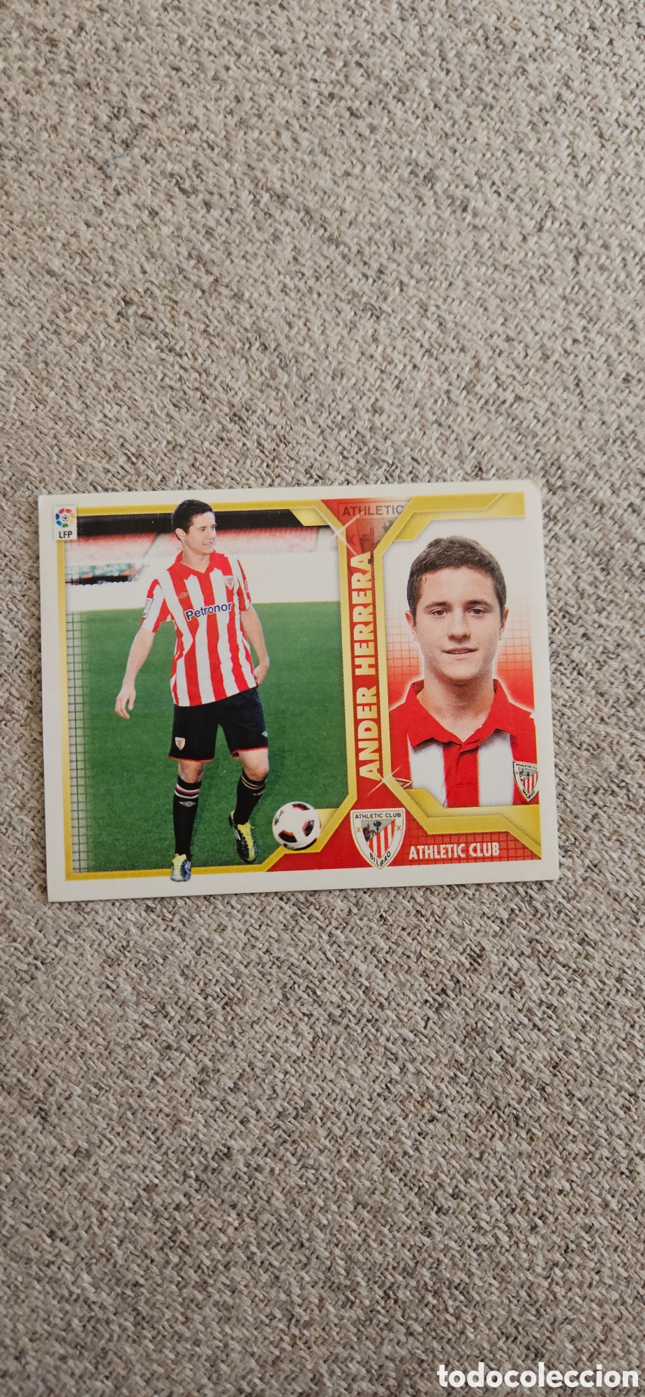 Cromos de f&uacute;tbol: Ander herrera athletic de Bilbao fichaje 2 liga este 2011 2012 11 12 sin pegar