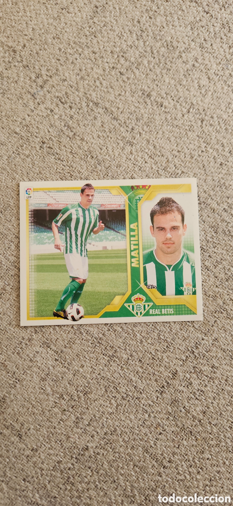 Cromos de f&uacute;tbol: Matilla betis fichaje 3 liga este 2011 2012 11 12 sin pegar