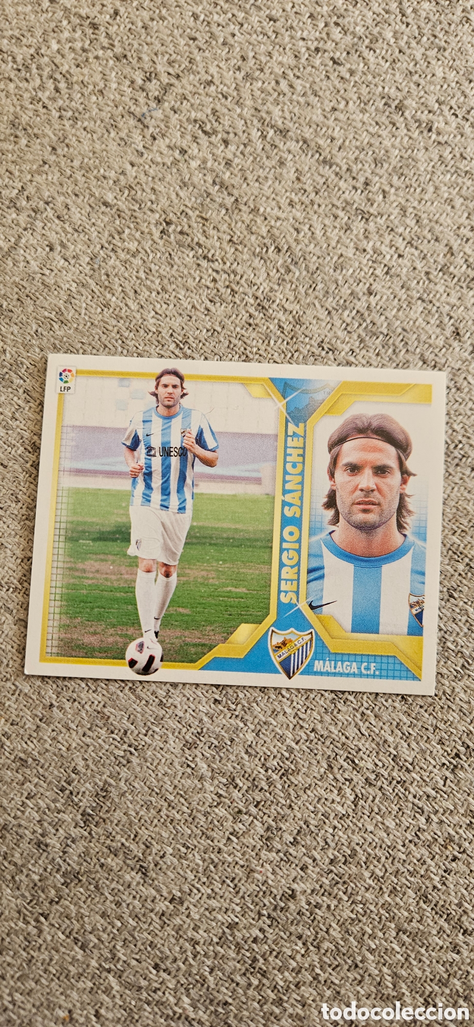 Cromos de Futebol: Sergio S&aacute;nchez M&aacute;laga fichaje 12 liga este 2011 2012 11 12 sin pegar