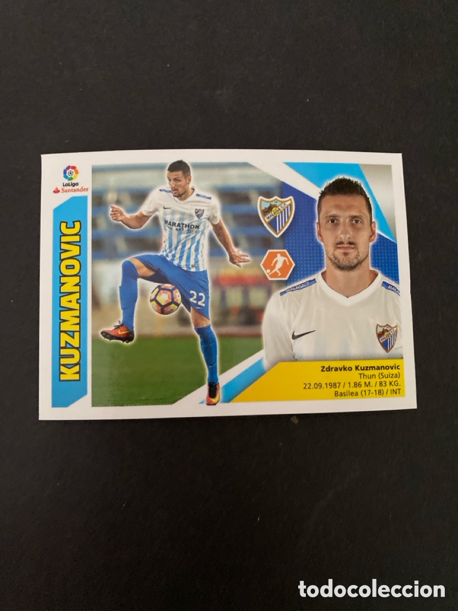 Fu&szlig;ball-Sticker: Cromo liga 17/18 M&aacute;laga CF N* 12 B