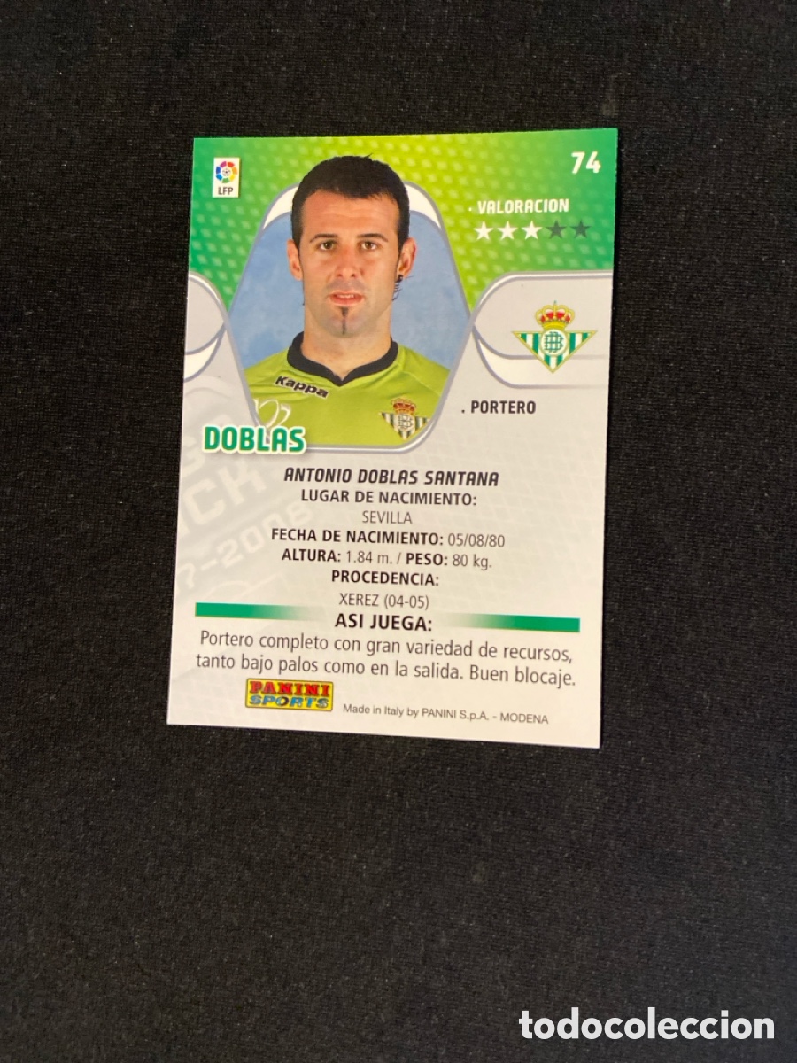 Cromos de f&uacute;tbol: DOBLAS 74 (BETIS) MEGA - Foto 2