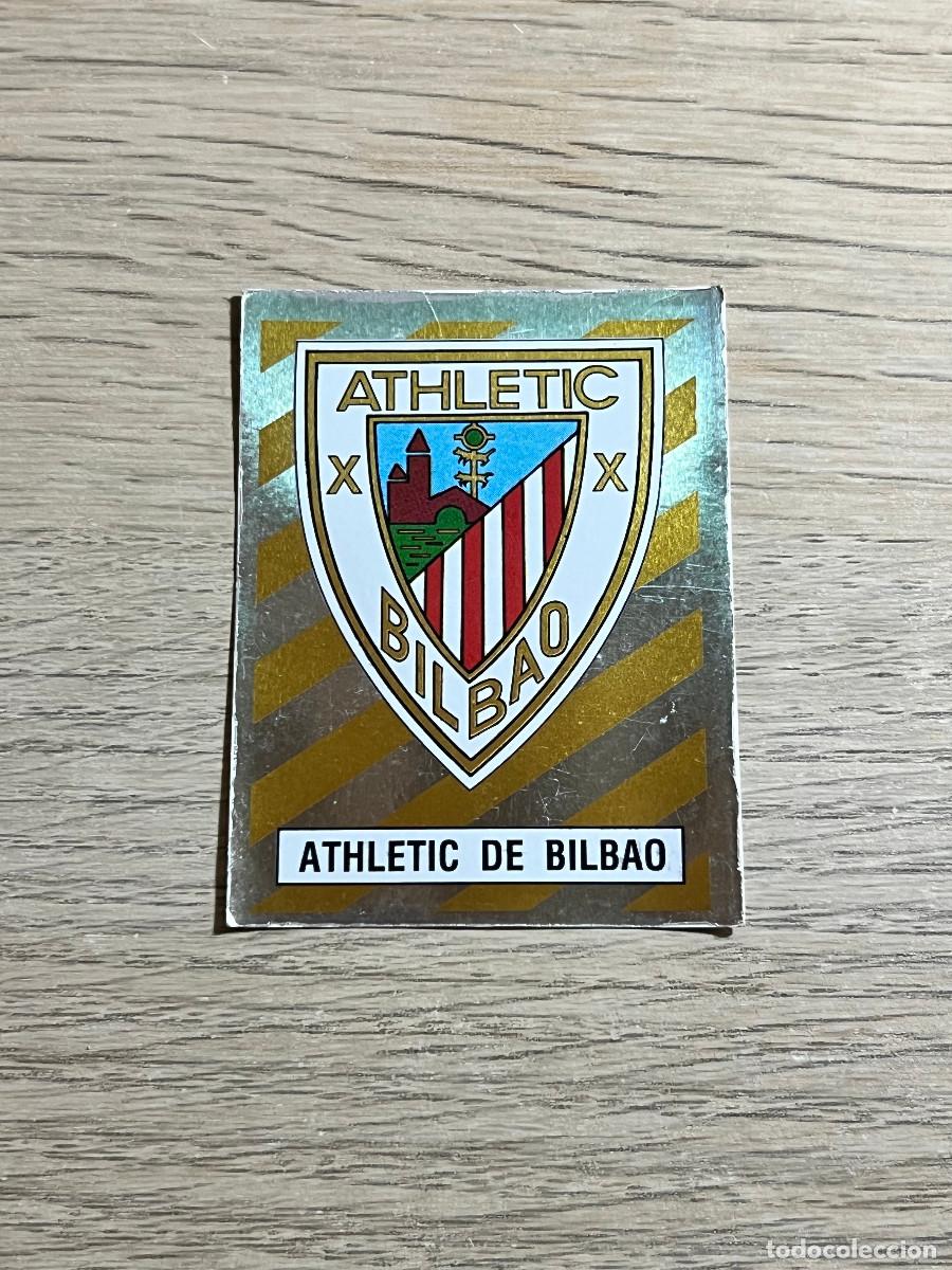 Cromos de f&uacute;tbol: 5 ESCUDO ATHLETIC BILBAO LIGA FUTBOL 88 PANINI NUNCA PEGADO SIN PEGAR 1988