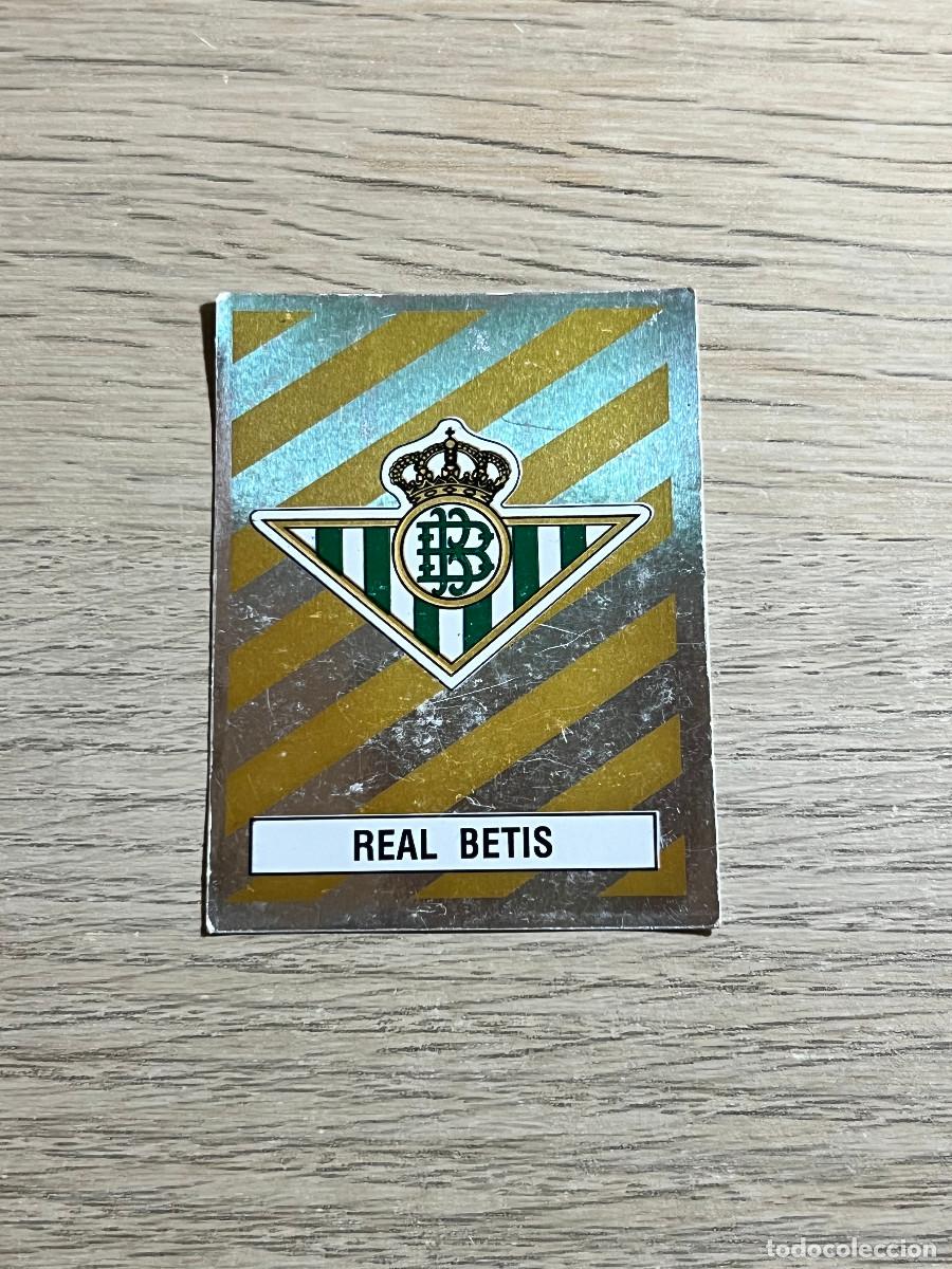 Cromos de f&uacute;tbol: 62 ESCUDO BETIS LIGA FUTBOL 88 PANINI NUNCA PEGADO SIN PEGAR 1988