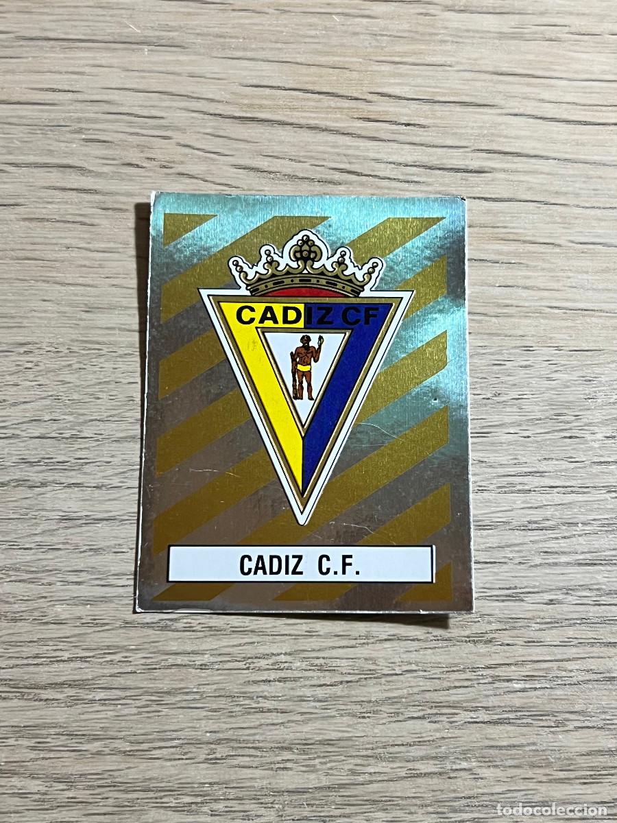 Cromos de f&uacute;tbol: 81 ESCUDO CADIZ LIGA FUTBOL 88 PANINI NUNCA PEGADO SIN PEGAR 1988