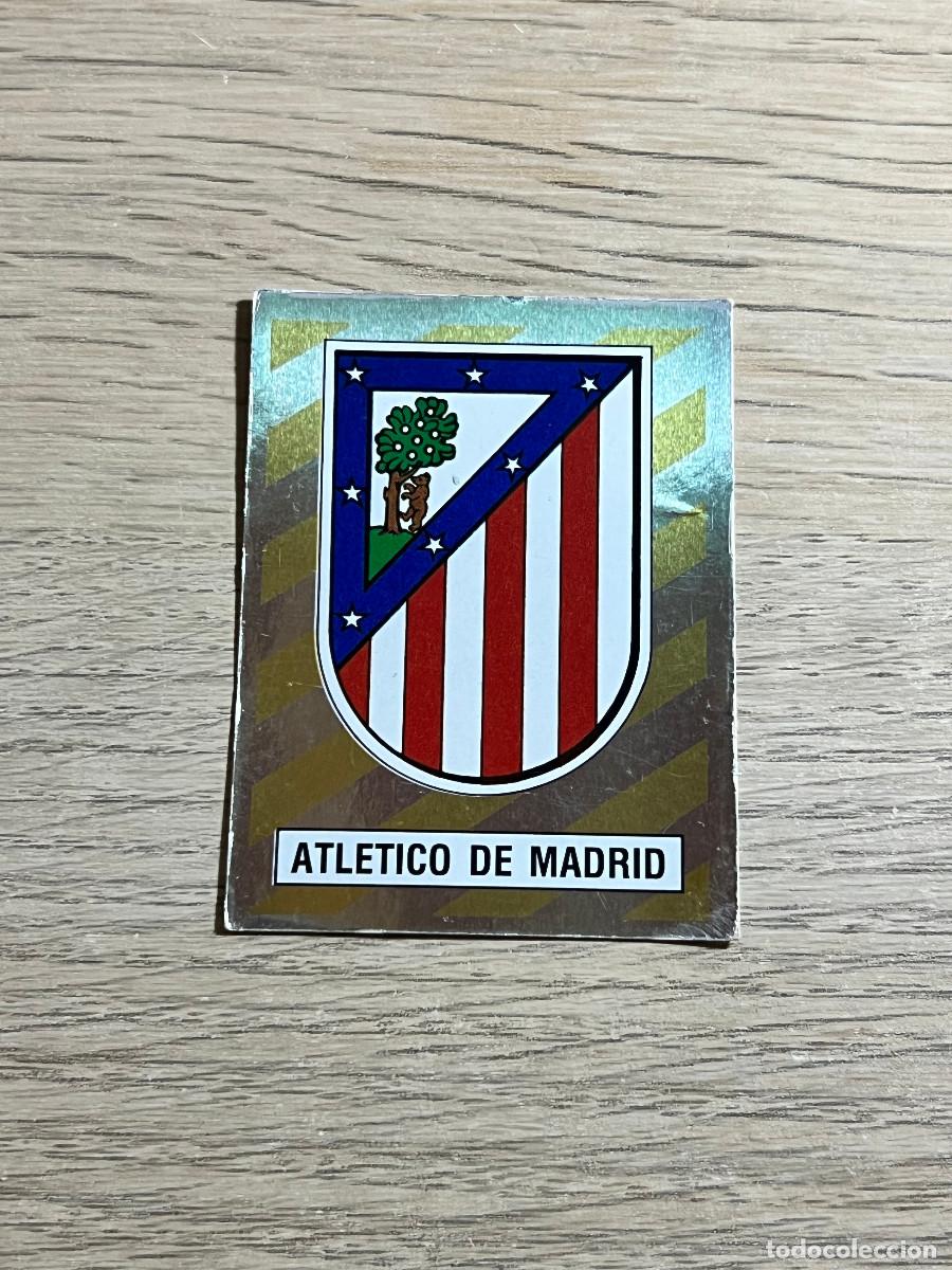 Cromos de f&uacute;tbol: 24 ESCUDO ATLETICO DE MADRID LIGA FUTBOL 88 PANINI NUNCA PEGADO SIN PEGAR 1988