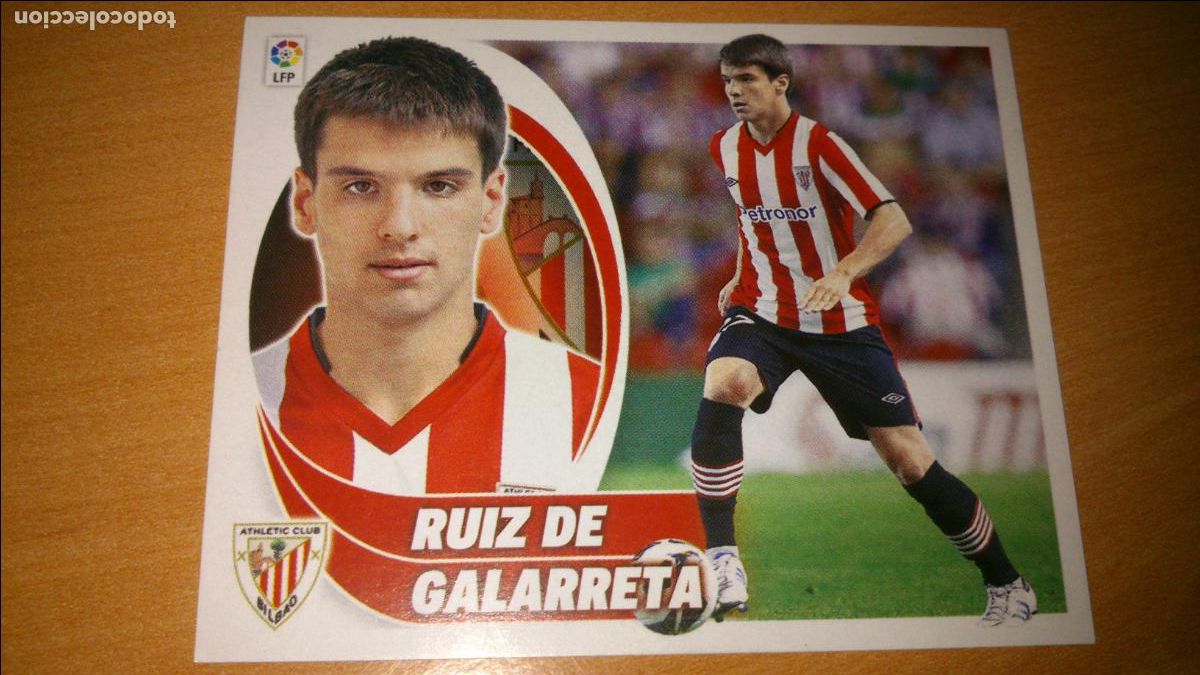Cromos de f&uacute;tbol: TEMPORADA 2012 2013 12 13 COLOCA ATHLETIC DE BILBAO N&ordm; 15 BIS RUIZ DE GALARRETA NUEVO SIN PEGAR