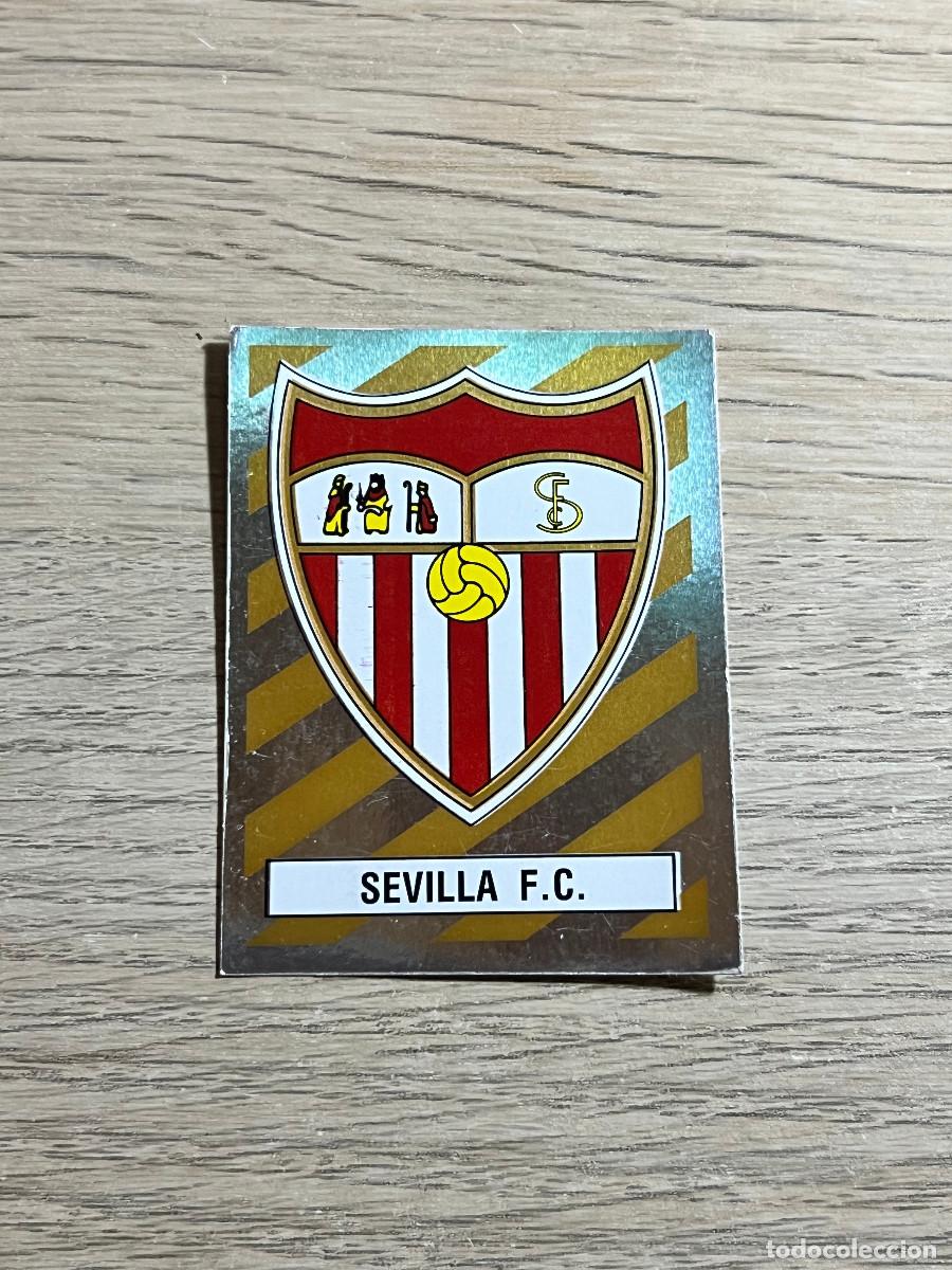 Cromos de f&uacute;tbol: 291 ESCUDO SEVILLA LIGA FUTBOL 88 PANINI NUNCA PEGADO SIN PEGAR 1988