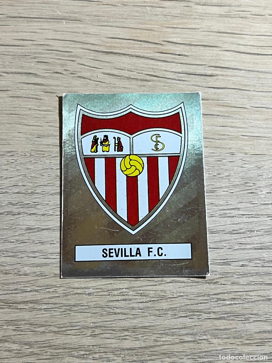 Cromos de f&uacute;tbol: 291 ESCUDO SEVILLA LIGA FUTBOL 88 PANINI NUNCA PEGADO SIN PEGAR 1988