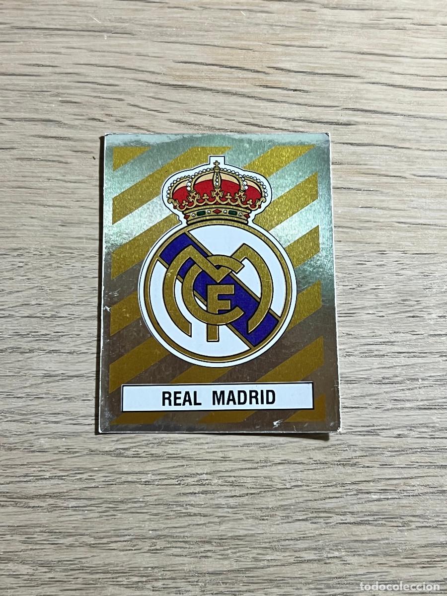 Cromos de f&uacute;tbol: 176 ESCUDO REAL MADRID LIGA FUTBOL 88 PANINI NUNCA PEGADO SIN PEGAR 1988