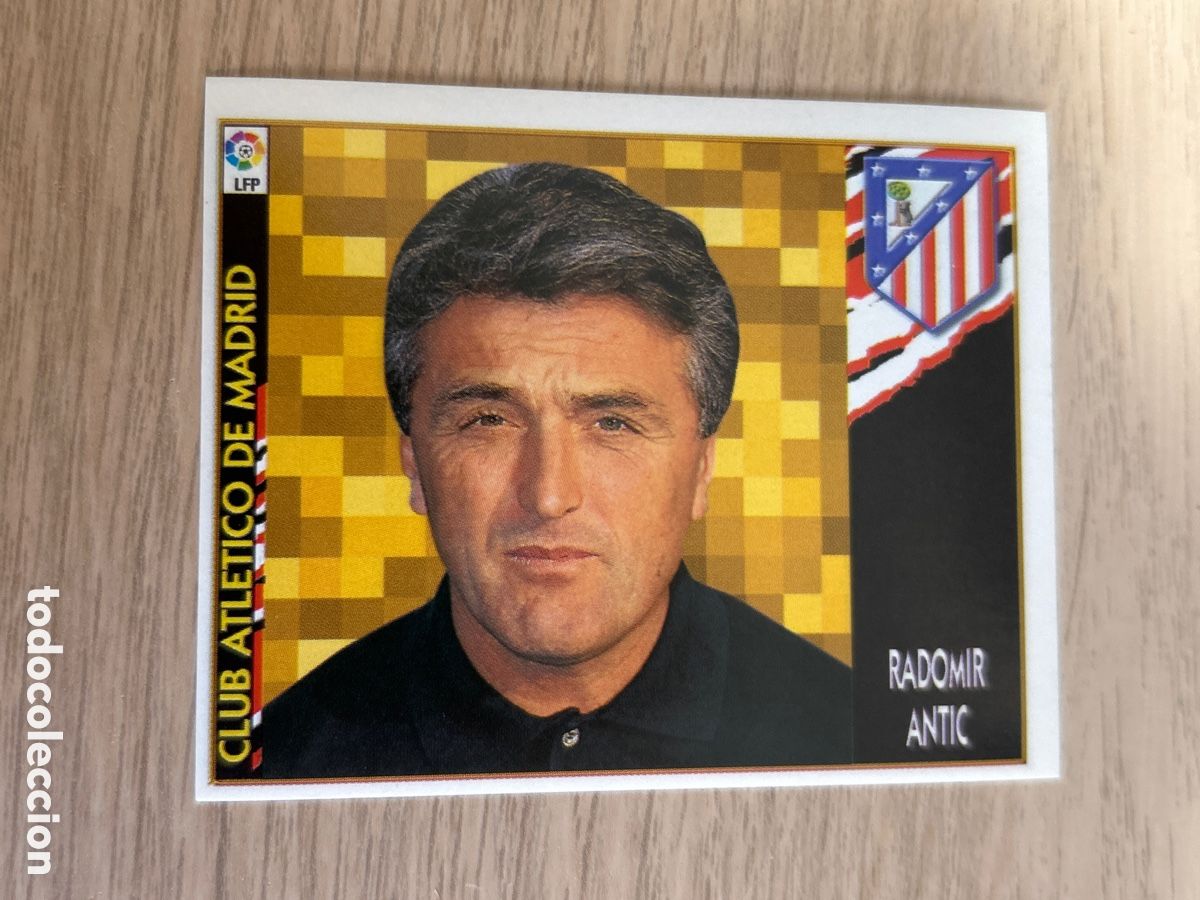 Cromos de f&uacute;tbol: RADOMIR ANTIC ENTRENADOR ATLETICO DE MADRID LIGA ESTE 1997 1998 97 98 NUNCA PEGADO SIN PEGAR
