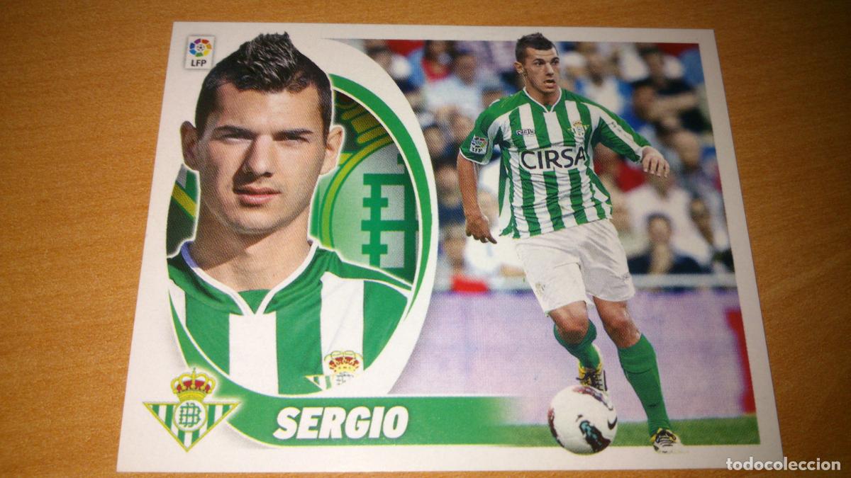 Cromos de f&uacute;tbol: TEMPORADA 2012 2013 12 13 COLOCA BETIS N&ordm; 12 BIS SERGIO NUEVO SIN PEGAR