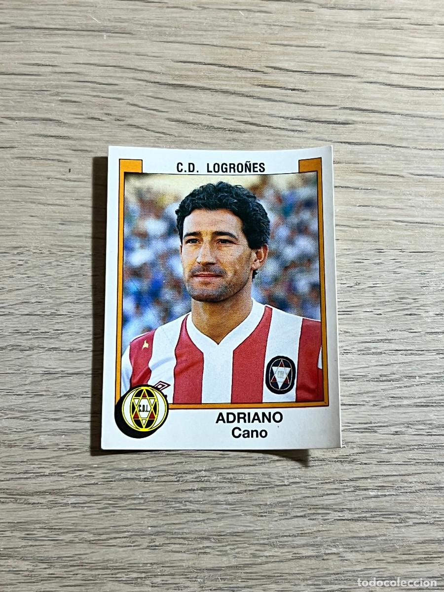 Cromos de f&uacute;tbol: 162 ADRIANO LOGRO&Ntilde;ES LIGA FUTBOL 88 PANINI NUNCA PEGADO SIN PEGAR 1988