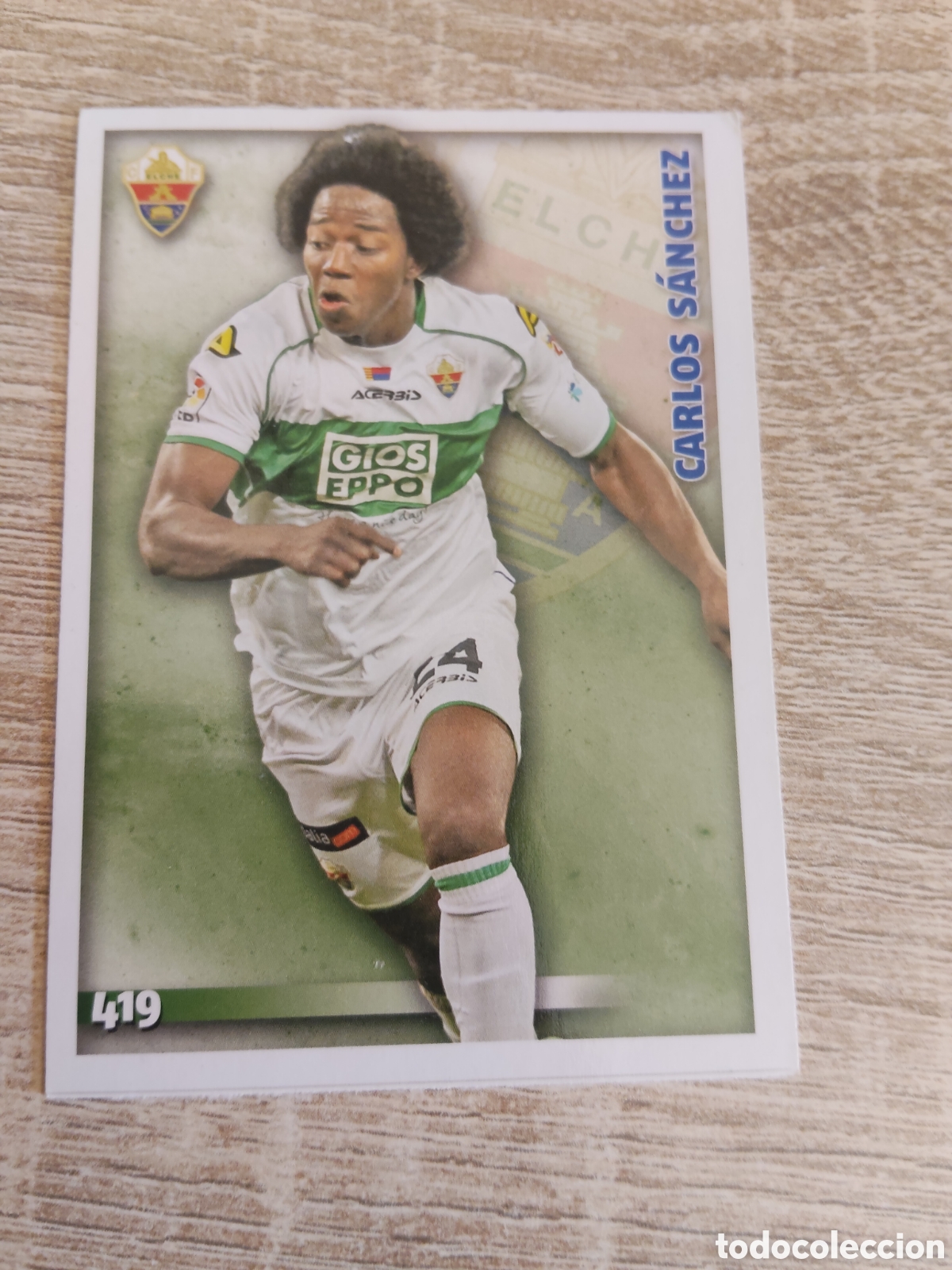 Cromos de f&uacute;tbol: Mundicromo las fichas de la liga 2015 419 Carlos S&aacute;nchez Elche