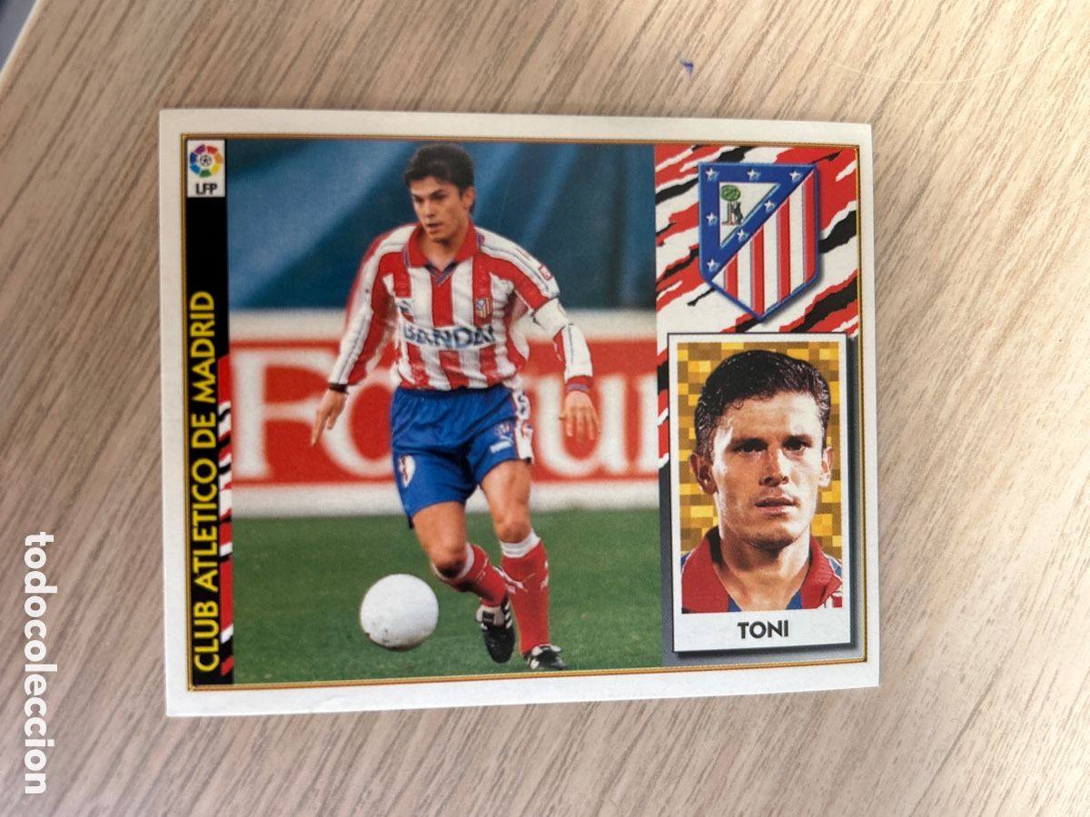 Fu&szlig;ball-Sticker: TONI ATLETICO DE MADRID LIGA ESTE 1997 1998 97 98 NUNCA PEGADO SIN PEGAR