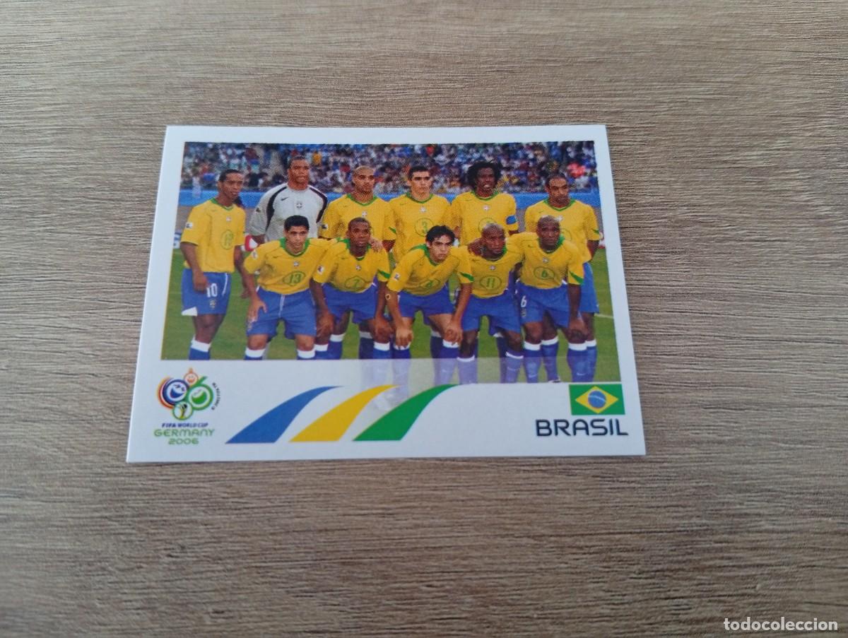 Cromos de f&uacute;tbol: ALINEACION BRASIL 378 ALEMANIA 2006 06 SIN PEGAR NUNCA PEGADO