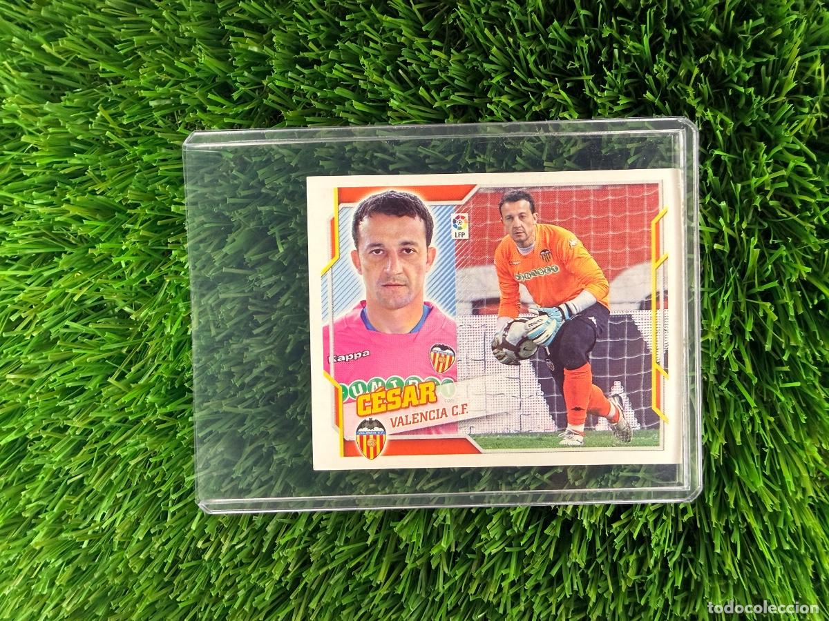 Cromos de f&uacute;tbol: N&ordm; 1 C&eacute;sar Valencia CF Liga Este 10 11