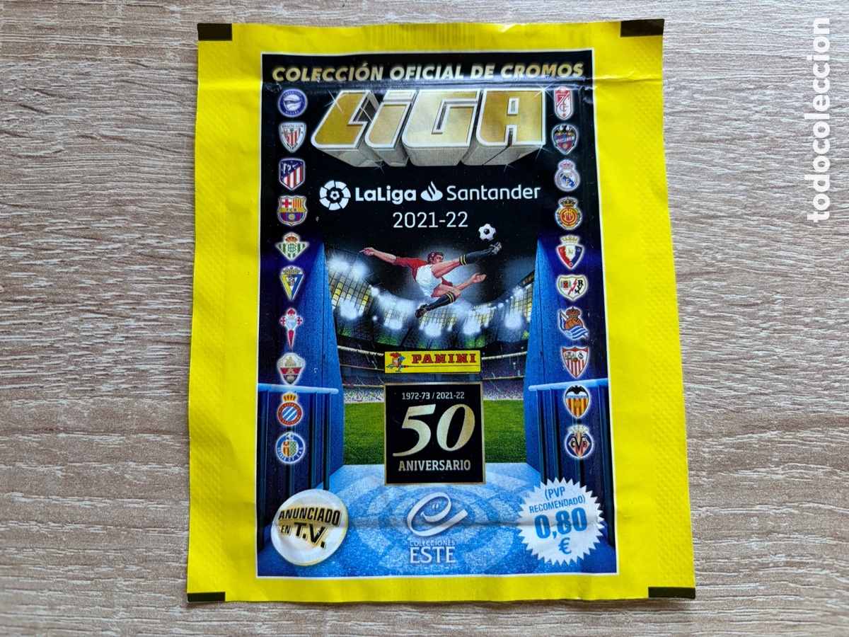 Cromos de f&uacute;tbol: SOBRE SELLADO SIN ABRIR LIGA ESTE EDICIONES ESTE 2021 2022 21 22 PANINI