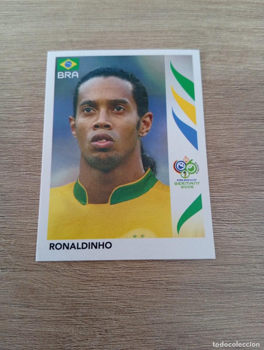 Cromos de f&uacute;tbol: RONALDINHO 393 BRASIL ALEMANIA 2006 06 SIN PEGAR NUNCA PEGADO