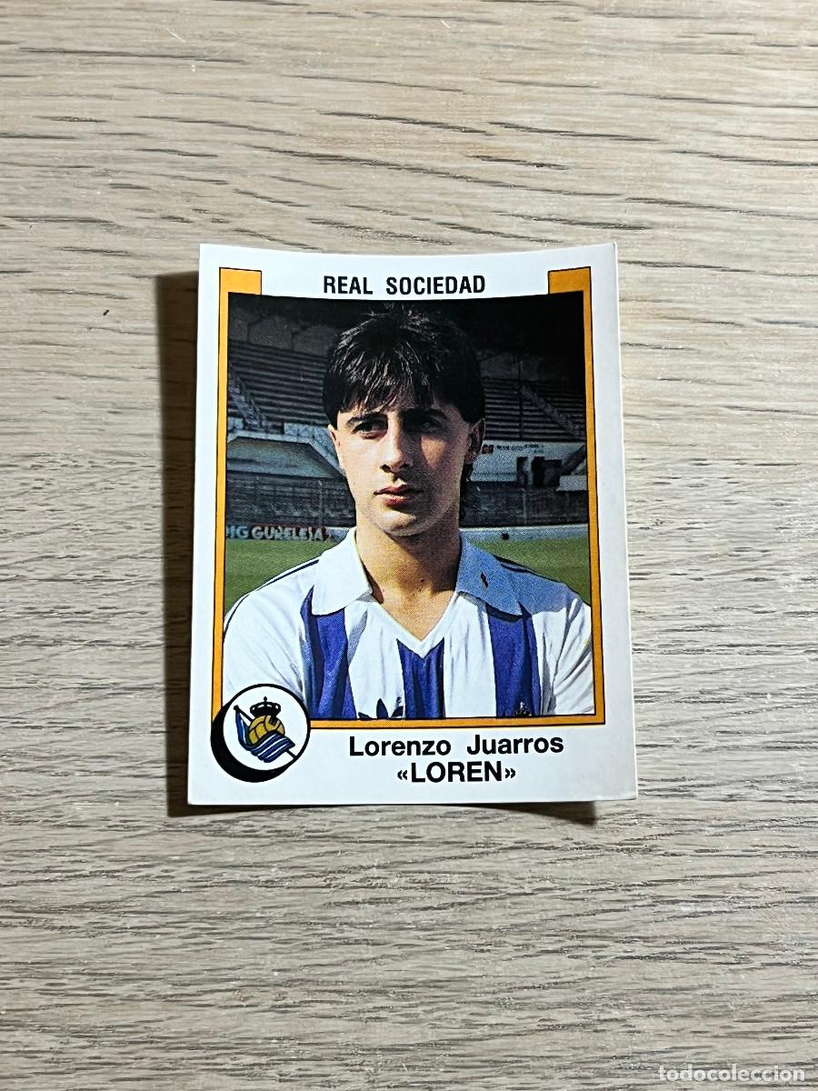 Cromos de f&uacute;tbol: 325 LOREN REAL SOCIEDAD LIGA FUTBOL 88 PANINI NUNCA PEGADO SIN PEGAR 1988