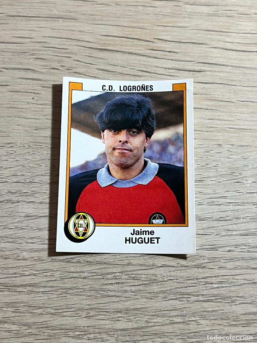Cromos de f&uacute;tbol: 159 HUGUET LOGRO&Ntilde;ES LIGA FUTBOL 88 PANINI NUNCA PEGADO SIN PEGAR 1988
